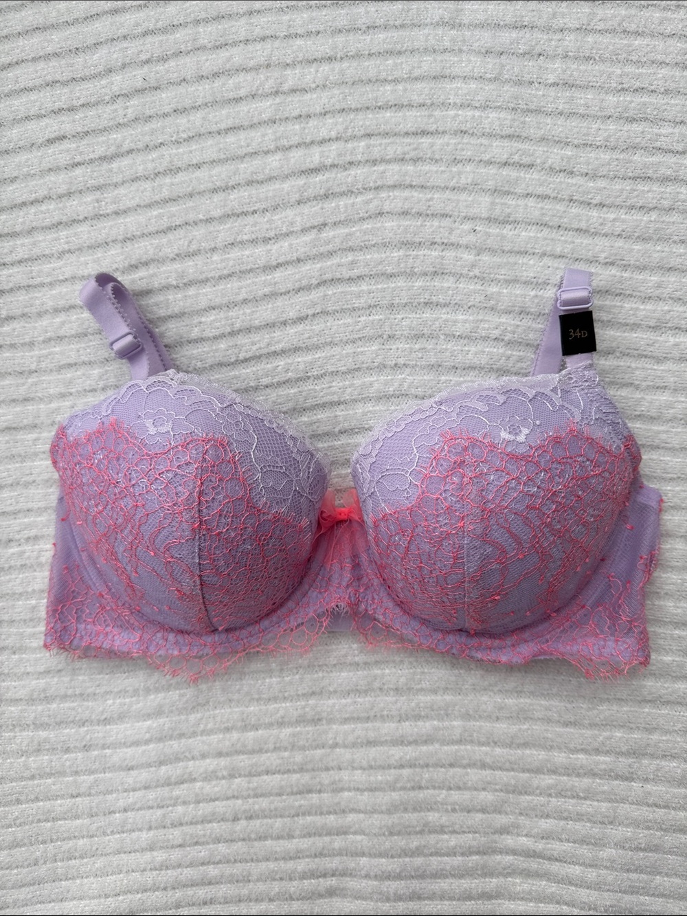 VICTORIA’S SECRET | NWT Dream Angels Demi Bra Purple Lavender Lace 34D